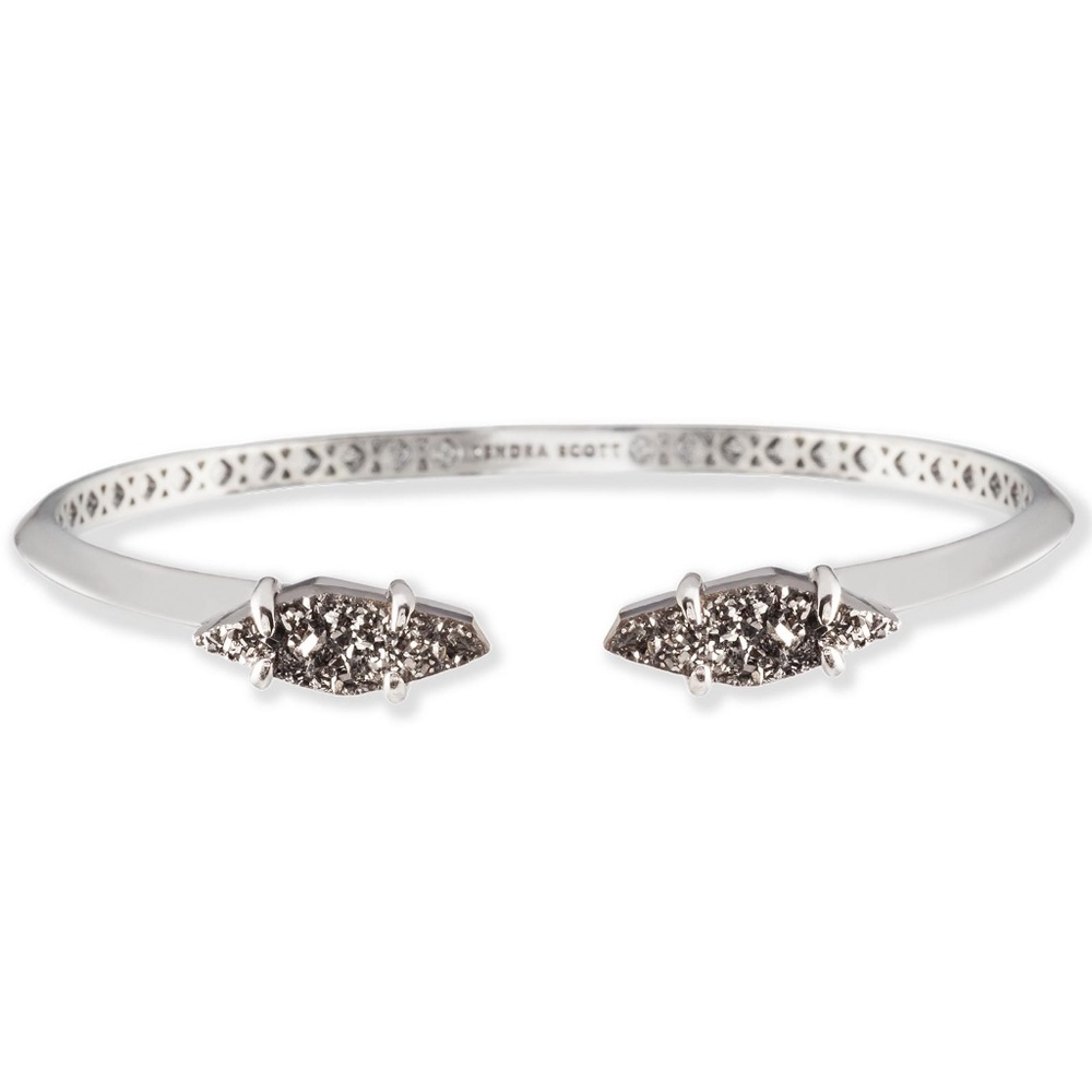 Kendra Scott Bianca Cuff Bracelet: Platinum Drusy